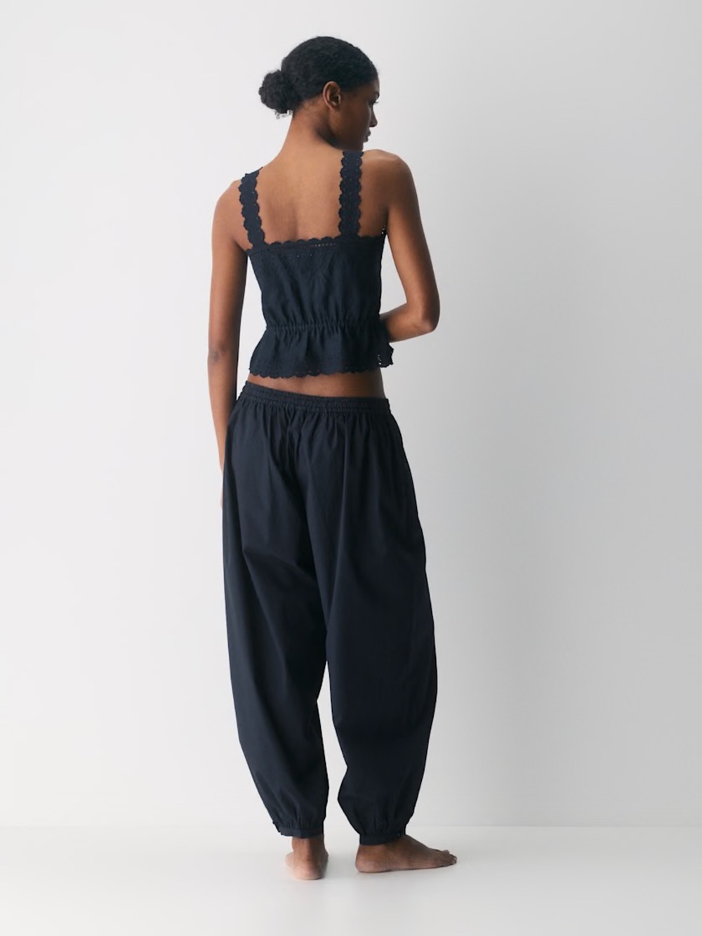Aritzia Little Moon Driftline Linen Top Admiral Medium NWT - Picture 6 of 10